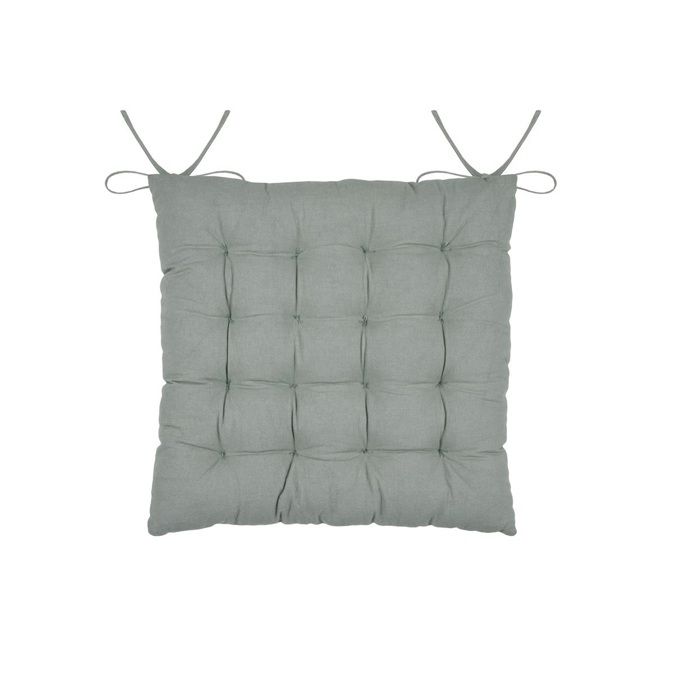 Assise de chaise matelassée 38 x 38 cm Yuki jade