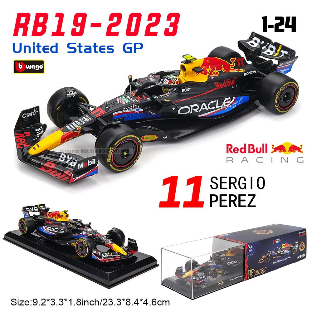 Bburago 1:24 2022~2025 Red Bull United States GP RB19 #1 Vestappan #11 Perez Alloy Car Model F1 serie various style Benz Ferrari