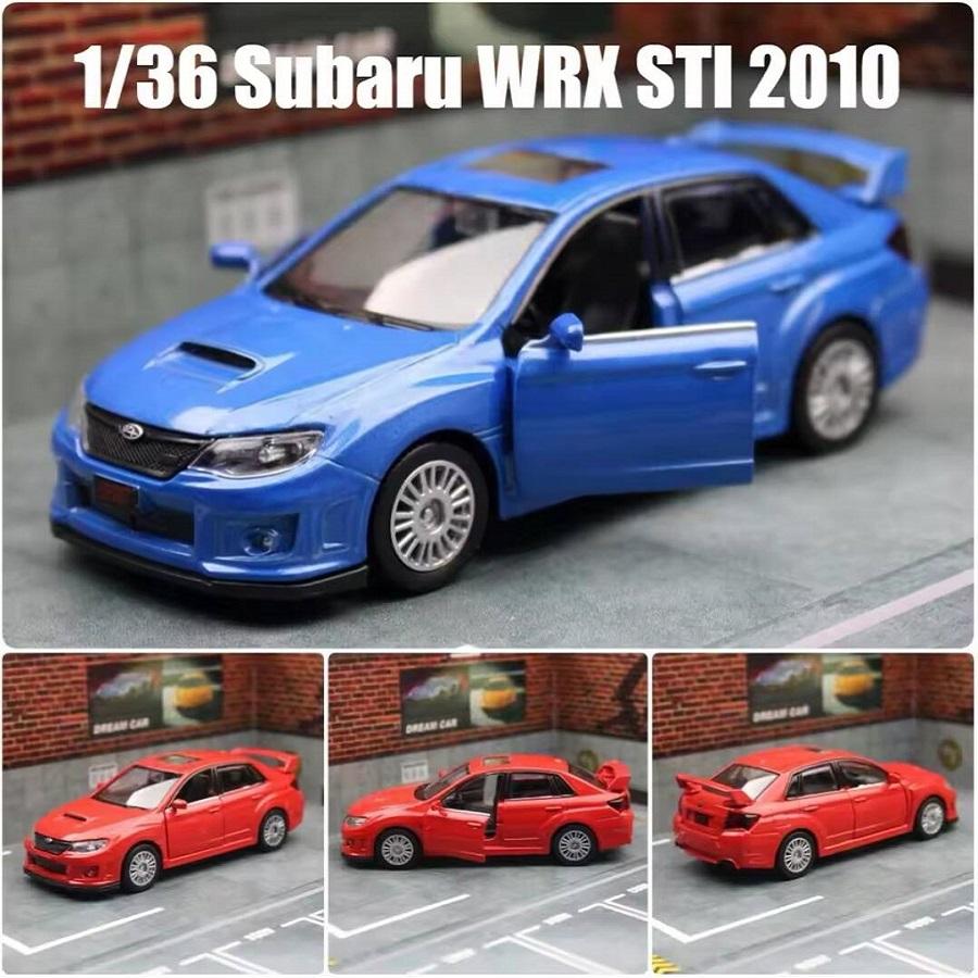 Subaru Impreza WRX STI 2010 Rallyové auto JDM Simulace Odlévaný a Hračka Vozidlo RMZ city 1:36 dárků ze slitinových modelů pro děti
