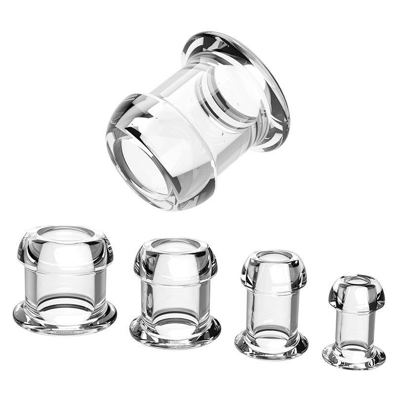 Clear Hollow Anal Dilator for Men and Women - Anus Enema Flushing Toy