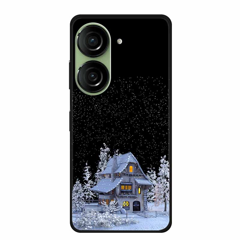 Christmas Phone Case For Asus Zenfone 10 5G AI2302 Cases Soft Silicone For Asus Zenfone 9 AI2202 Shockproof Cover Bumpers Funda