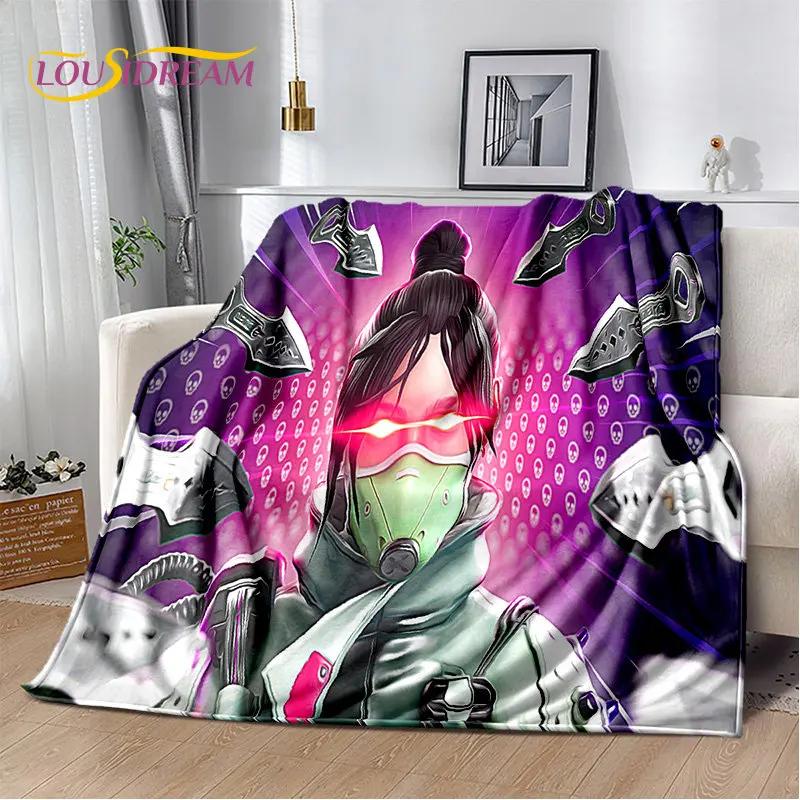 A-Apex Legends Game Gamer Cartoon Soft Plush Blanket,Flannel Blanket Throw Blanket for Living Room Bedroom Bed Sofa Picnic Cover