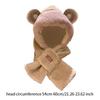 Winter Hat Scarf Set Casual Beanie Comfortable Adorable Plush Animals Hat for Birthday Gift Outdoor Sports Cosplay Parties