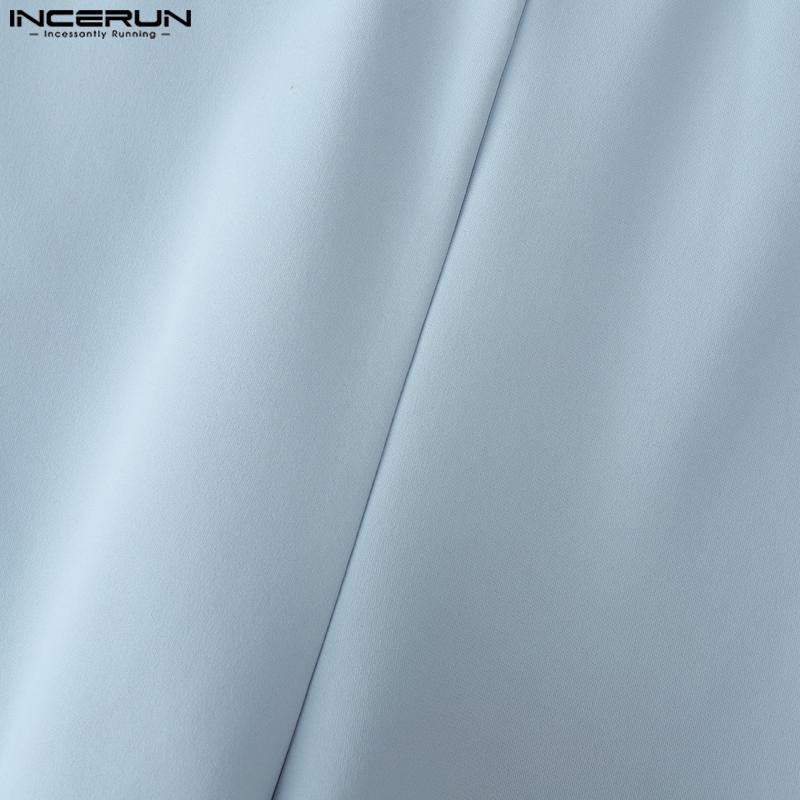 INCERUN Men Elastic Waist Solid Fitted Underwear Pajamas Shorts Home Wear