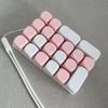 9-key 24-key Finger Button Toys Plastic Keycap Antistress Toys Keyboard Key Chain  for Adults Kid