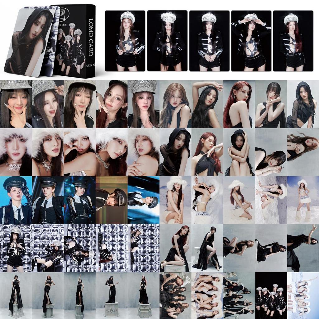 Official (G)I-DLE Photo Card Set: Song Yuqi, Cho Miyeon, and Ye Shuhua Lomo Cards - Female Group Merchandise Album
