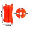 Fishing Rod Fixed Ball Clip Fasteners Flexible Silicone Pole for 2 Section