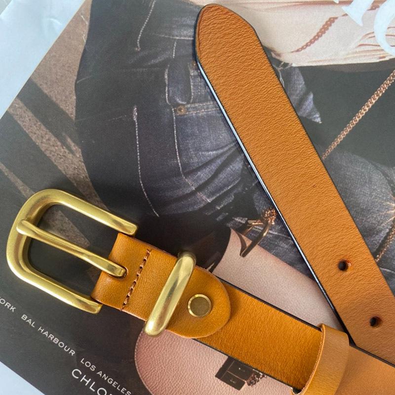 

Новый изысканный, высококлассный, универсальный женский кожаный ремень для бизнеса и поездок, женский ремень, воловья кожа