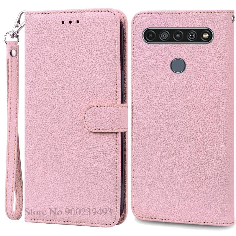For LG K61 Etui Myk Silikon Lær Lommebok Flip Etui For LG K61 Deksel Coque For Fundas LG K61 LGK61 K 61 Telefonetuier Skall