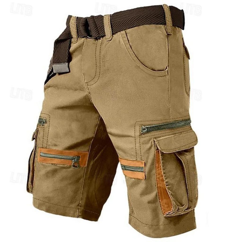 Men's Cargo Shorts, Outdoor Casual  Loose - Fit Cargo Shorts With Zippers And Multi-pocket