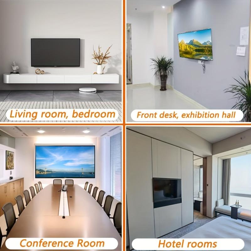 BEISHI Universal TV Bracket Low Profile TV Wall Mount Fixed for Most 40"-85" Flat/Curved TVs with Max VESA 600X500mm Up To 70kg