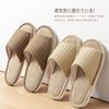 Japanese-style linen slippers men's indoor home bedroom floor silent non-slip cotton and linen four-season slippers women's