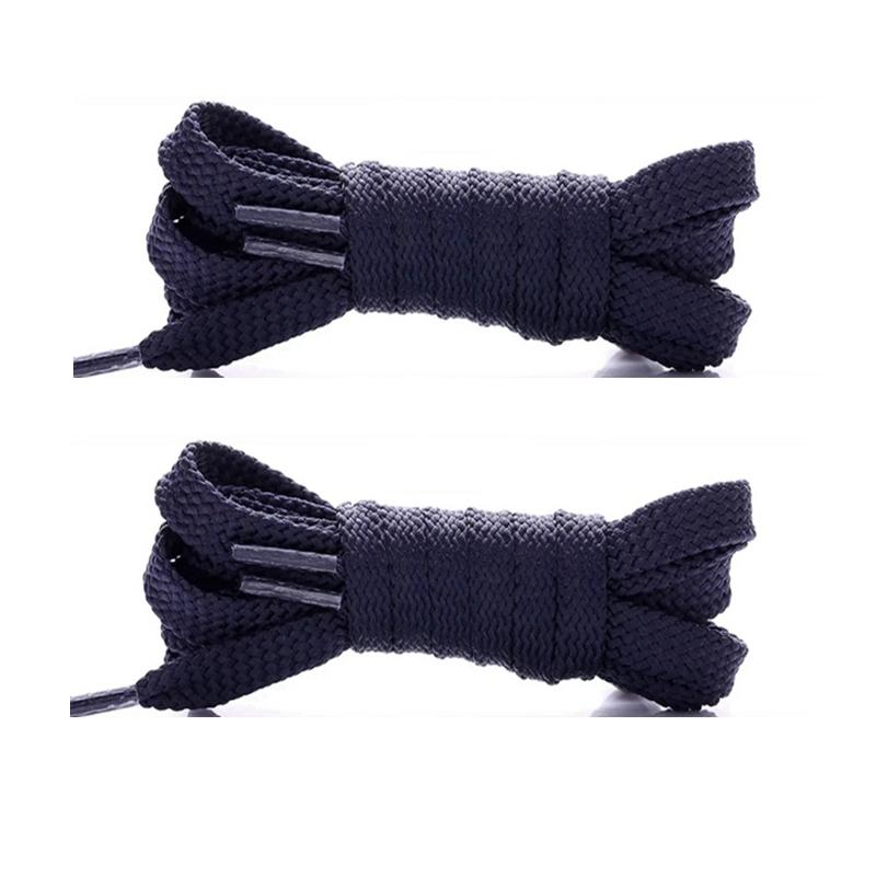 Einfarbige Flach geflochtene Schnürsenkel, Strapazierfähige Polyester Ersatzschnürsenkel, Modische Schnürsenkel für Sneaker, Sport- & Freizeitschuhe
