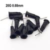 Dental Bewässerung Gebogene Nadelspitzen Dental Komposit Spülen Ellenbogen Schwarz 20 G/22G/25G Dental Einweg Materialien