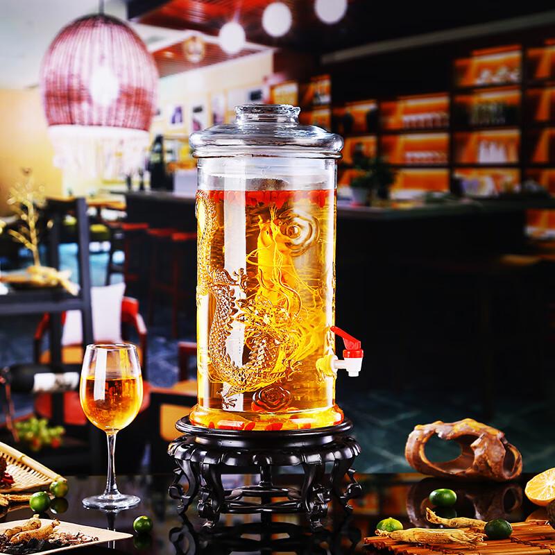 ZISIZ Versiegelter Glas-Einweichbehälter für Wein & Medizinischen Schnaps