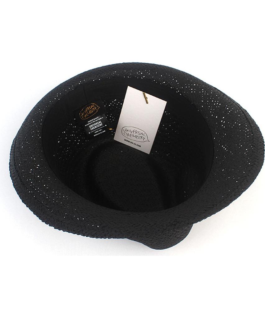 Yunibeosyeolkemiseuteuli Bu Swing Simple Black Fedora Summer Hat