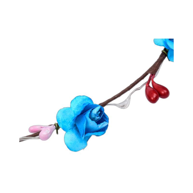 Mori Girl Korean Rattan Light-Up Flower Garland Hair Headband