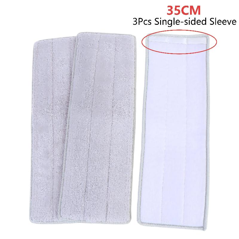 3Pcs Flat Mop Replacement Pads Reusable Thickened Microfiber Absorbent Mop Refill Pads For Spray Mop Dust Mop Cleaning Supplies