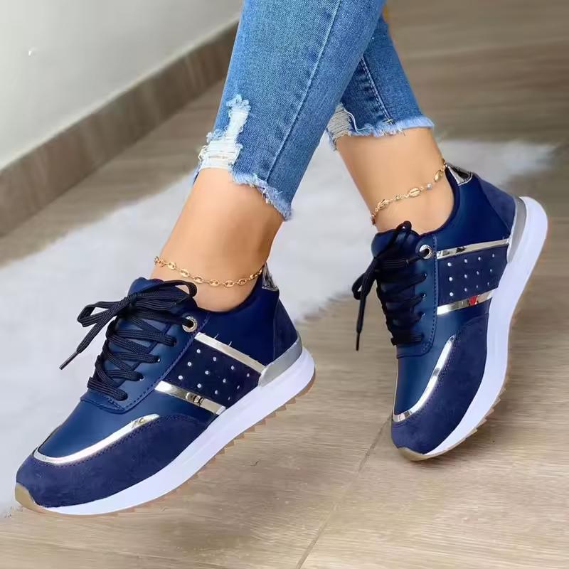Women Platform Casual Patchwork Sport Shoes Ladies Outdoor Running Shoes
