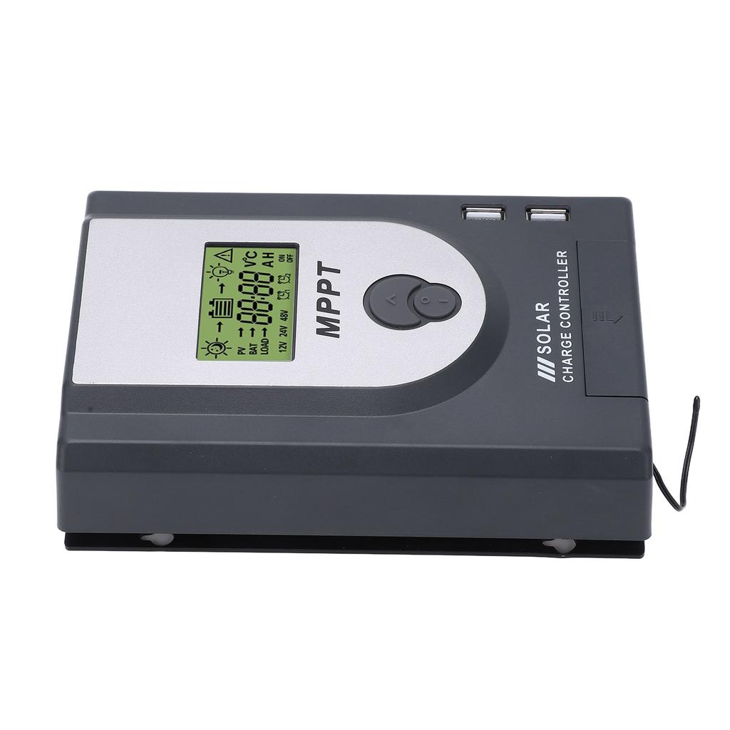 12V 24V MPPT Solar Charger Controller 10A Adjustable Parameter With Dual USB Port Solar Panel Regulator