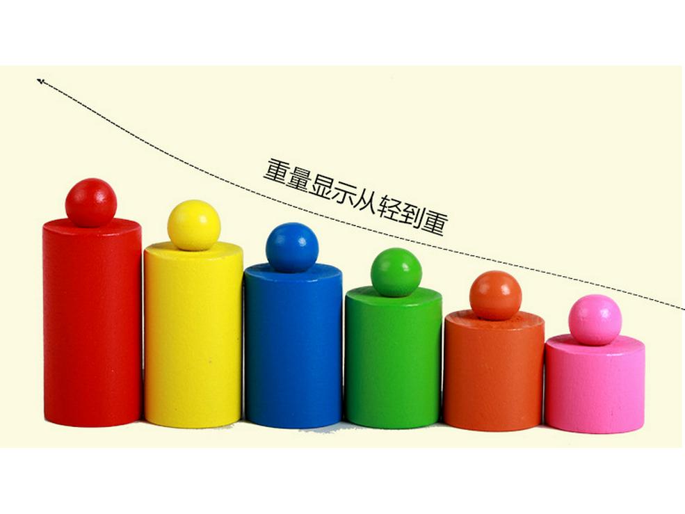 Montessori Wooden Balance Scale Toy: Early Education Game for Children