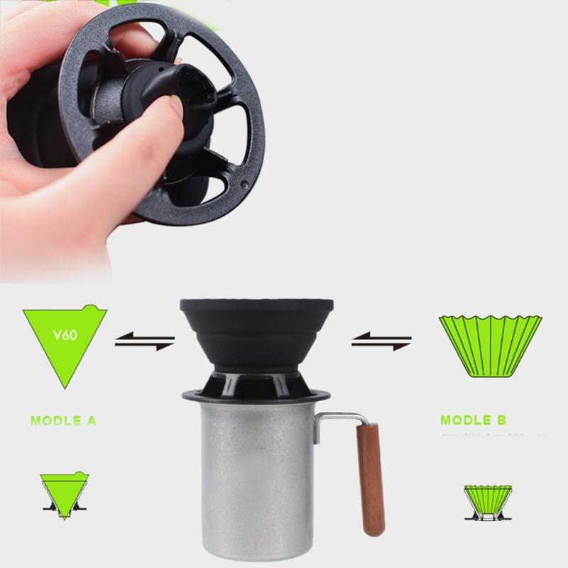 Silicone Coffee Drip Filter Cup Campings Coffee Drippers Foldable Coffee Filter