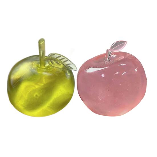Clear Fruit Squeeze Toy Anxiety Relief Simulated Fruit Stress Ball Focus Aid Relaxation Fruit Sensory Fidget Toy Decompression