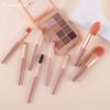 8Pcs Mini Reise Frauen Make-Up Pinsel Set Tragbare Weiche Concealer Pinsel Schönheit Foundation Lidschatten Werkzeug Wimpern Pinsel Mit tasche