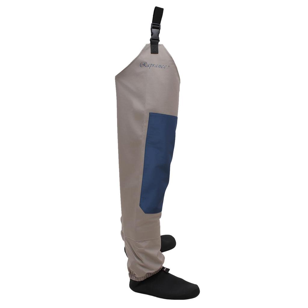 Raprance Waterproof Fishing Waders Stockingfoot Hip/Thigh High Waders for Fly Fishing Blue