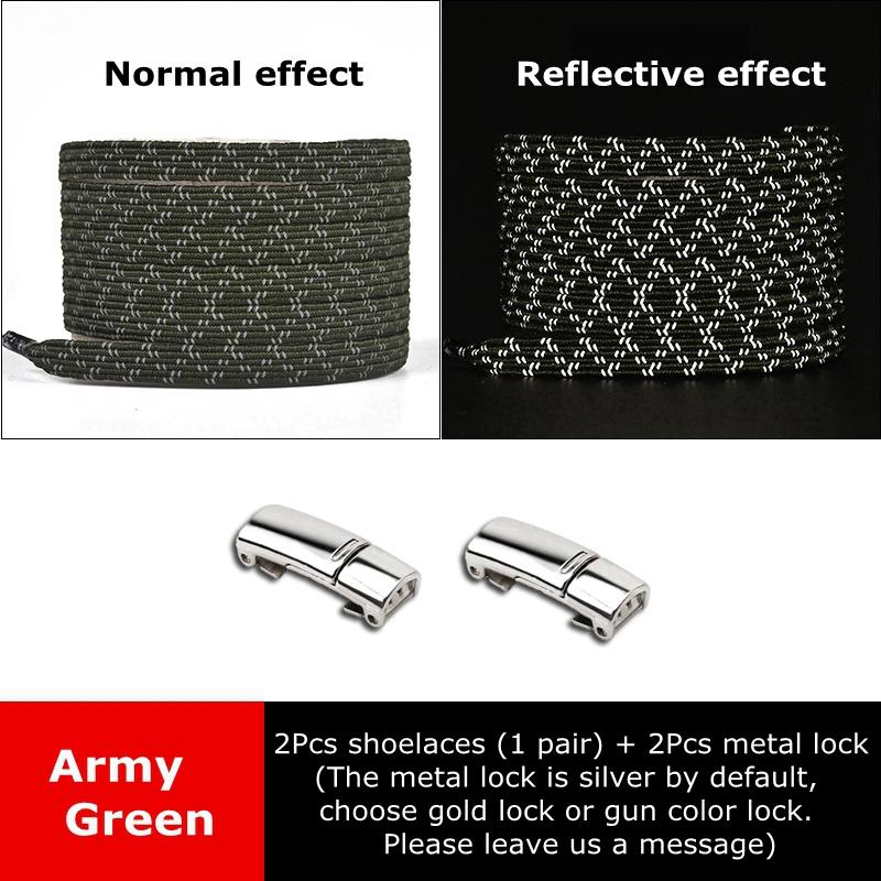 Magnetic Shoelaces for Sneakers Elastic Laces Without Ties Kids Adult Quick Shoe Lace Reflective No Tie Shoe Laces Rubber Bands
