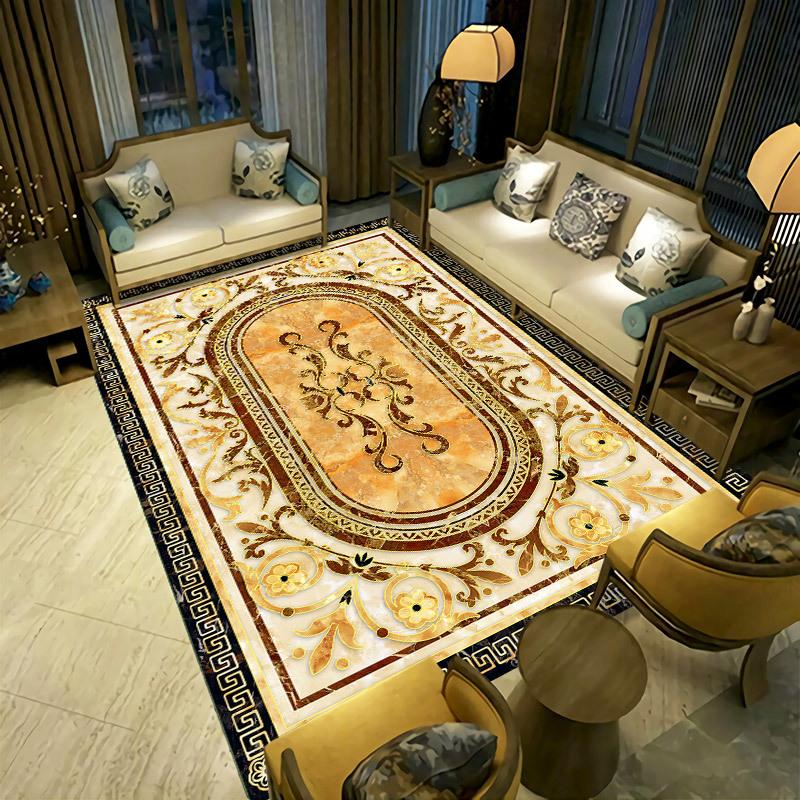 

Ковер для гостиной в европейском стиле, коврик для пола, ковер под журнальный столик, диван, спальню, кровать 100 * 160cm
