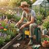 Sgabello da Giardinaggio Portatile Panca Pieghevole per Ginocchiarsi Sgabello Professionale per Ginocchiarsi Lavori di Giardinaggio