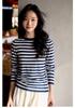 Women's Blue & White Striped Knit Pullover - Spring 2026 Collection