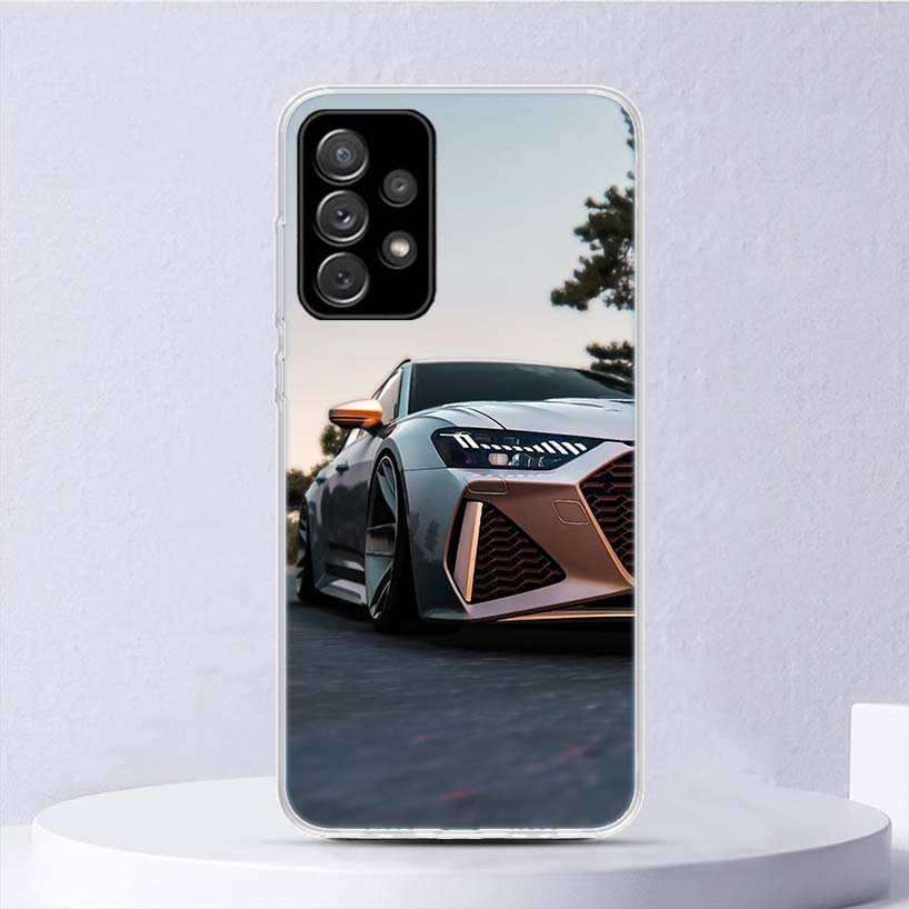 Super Car For A-Audis R-S Sport Soft Case For Samsung Galaxy A16 A26 A36 A56 A15 A14 A13 A55 A54 A53 Phone Cover A25 A35 A24 A34