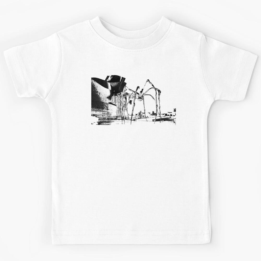 Guggenheim Museum Bilbao and the spider Mama. Basque Country, Euskadi, Spain. Kids T-Shirt 140