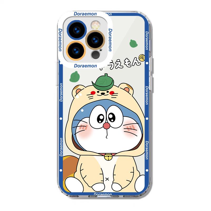 Weiche, transparente Cartoon-Telefonhülle für iPhone 12 Pro Max, 7/8, X, XS.