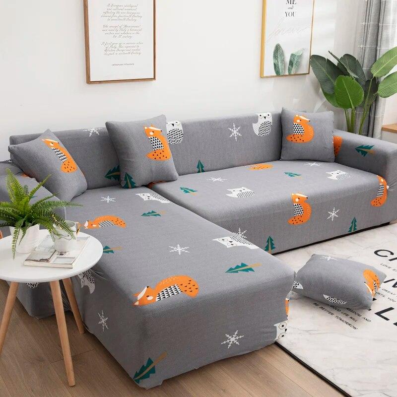 Elastic Sofa Slipcovers Sofa Covers for Living Room Housse Canape 1/2/3/4 Seat Couch Cover Stretch Sectional Furniture Protector