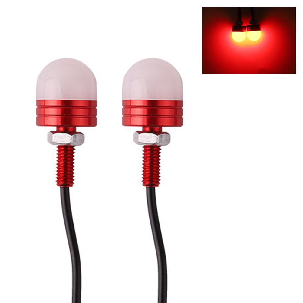 

2 шт. 12 В мотоциклетный сигнальный фонарь поворотный сигнал дневные ходовые огни противотуманные фары ангельские фонари аксессуары красный