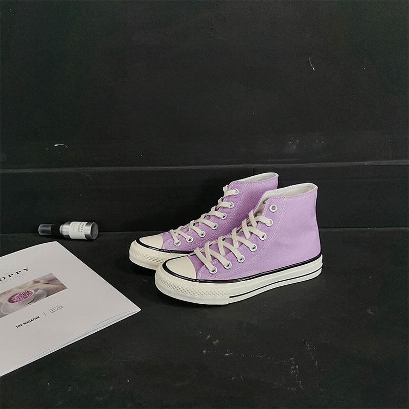 Classic Canvas Shoes Beige Women's Shoes Student Street Shot 18