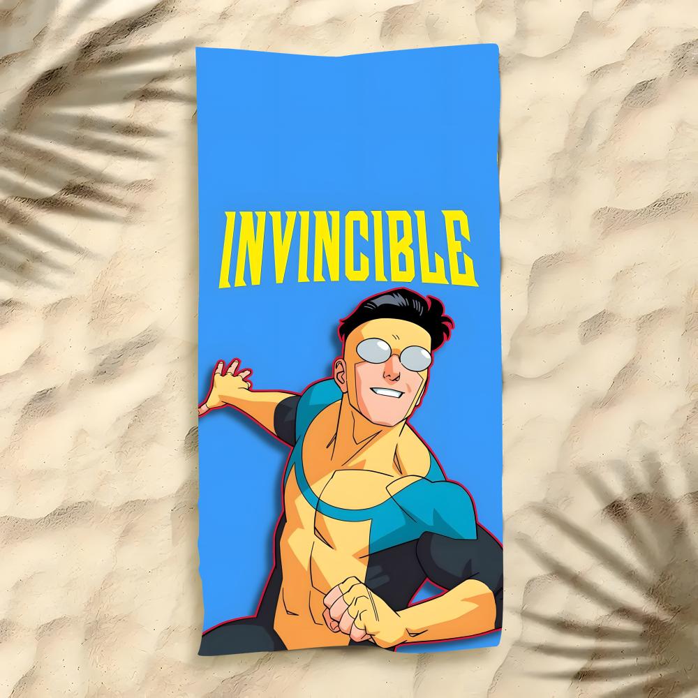 Movie Invincible Towel Polyester Beach Towel Quick Dry Sand Free Bath Towel for Summer Pool Travel Vacation