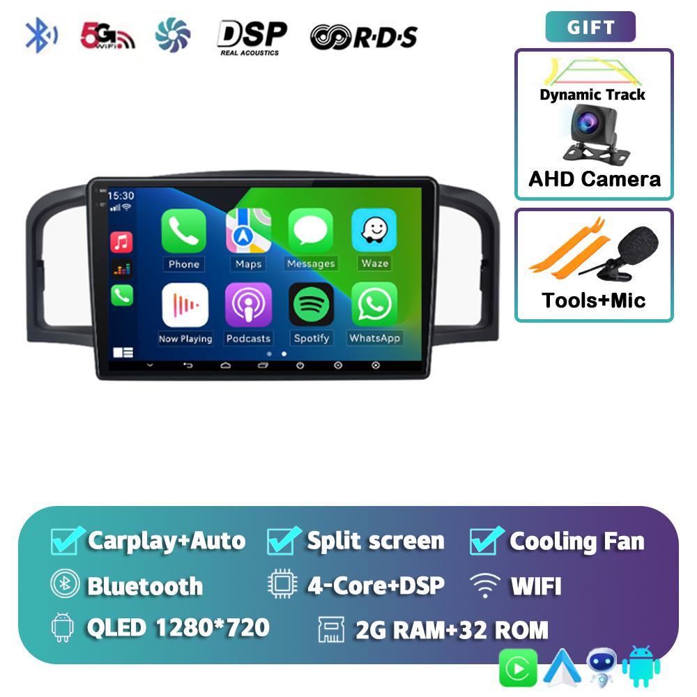 Android 14 Carplay Auto Car Radio For Lifan 620 / Solano Navigation GPS Multimedia Video Player 2din DVD Stereo Audio 360 Camera