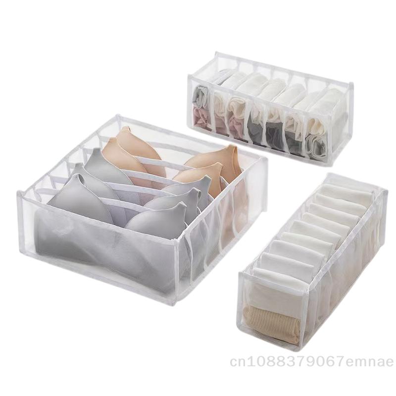 Multifunctional Folding Fabric Storage Box Drawer-Style for Underwear & Socks Organizing Case for Home Wardrobe
