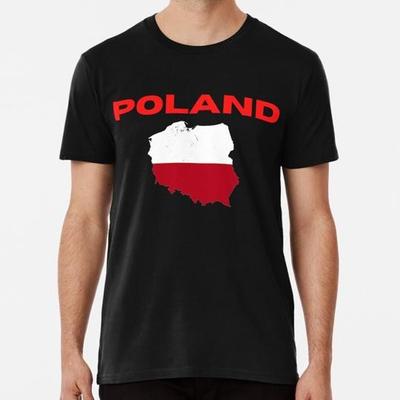 Poland Country Outline Size S To 5XL Made In the USA T-Shirt
