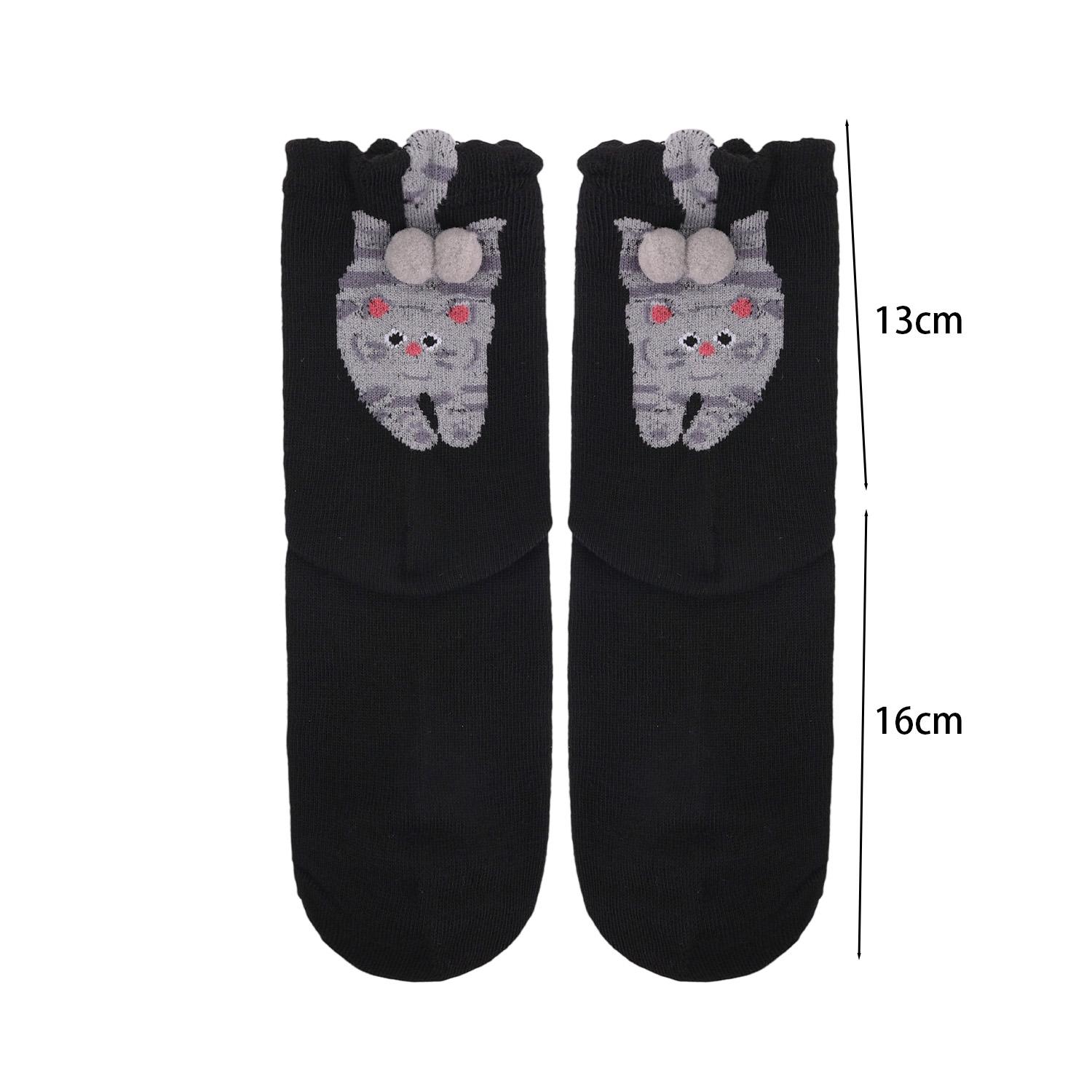 

Korean funny Cat Socks with Ball Cotton Socks for Women Creative Breathable Soft Socks Girl Women Sockings Gifts for Cat Lovers