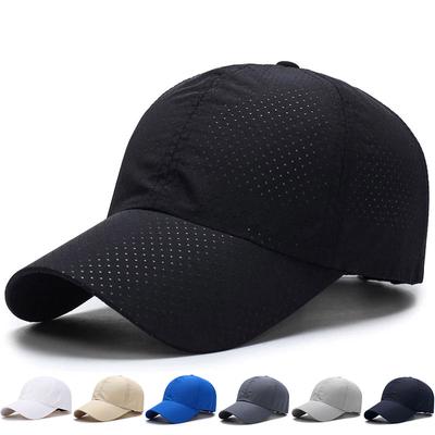 Cappello da baseball traspirante Summer Hole da uomo e da donna, tinta unita, semplice, da viaggio all'aperto, da golf, da sole