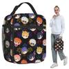 Obey Me Demon Brothers Pattern Insulated Lunch Bag for Women Office Cooler Thermal Food Box Tote Portable Lunch Boxes Container