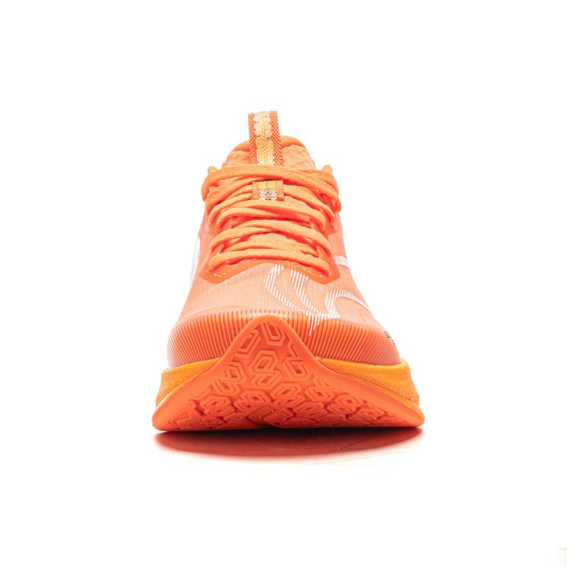 Li Ning Kids Running Rabbit 8 Pro Simple Versatile Non-Slip Durable Low-Top Running Shoes Men Running Shoes Fluorescent-Apricot-Orange YKFV128-1