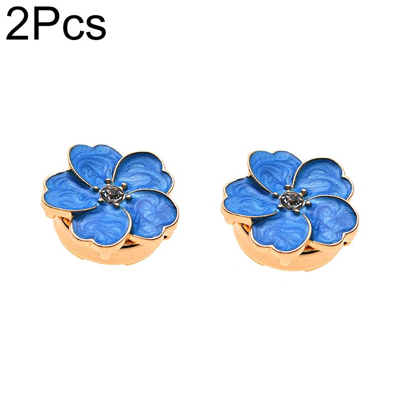 

2 шт. пряжка для украшения рубашки в стиле ретро, пряжка для воротника, модная пряжка для шелкового шарфа, красочный набор с бриллиантами, сплав, цветок