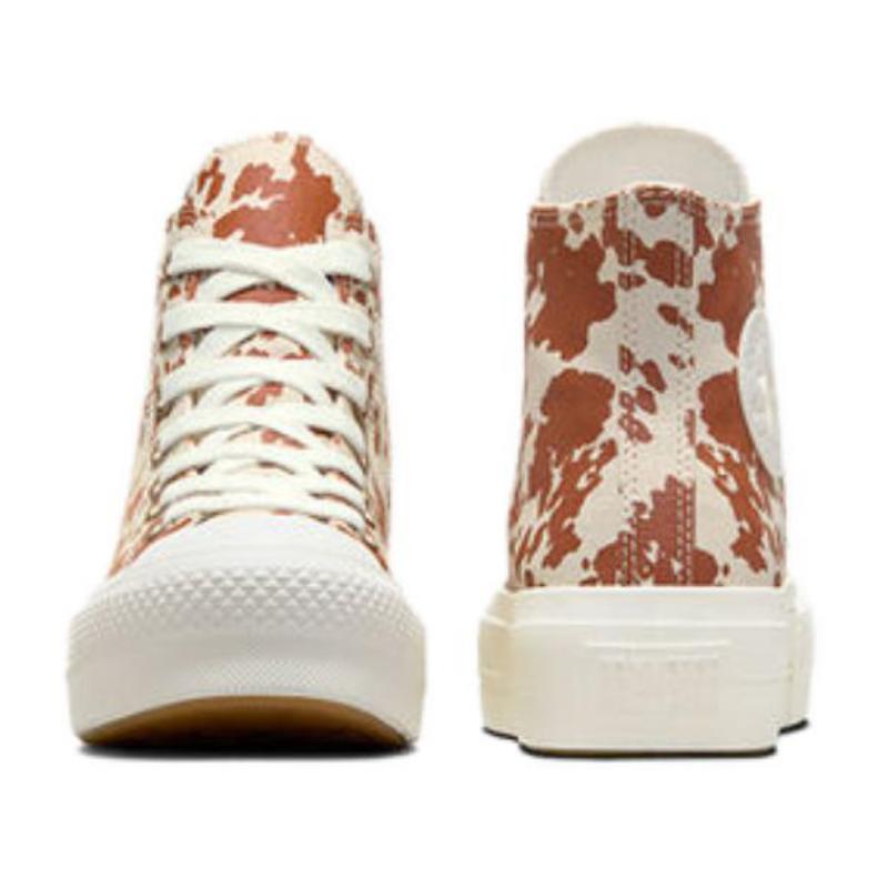 Converse Chuck Taylor All Star Durable and Lightweight High Top Canvas Shoes Women's Brown White