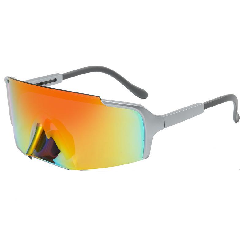 Fahrradbrille mit großem Rahmen für Herren und Damen, Outdoor-Bergsteigen, Marathonlauf, Augenschutz, Sportsonnenbrille, farbige Sonnenbrille